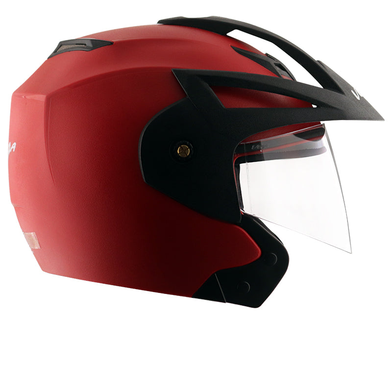Vega Crux Open Face Red Helmet - bikerstore.in