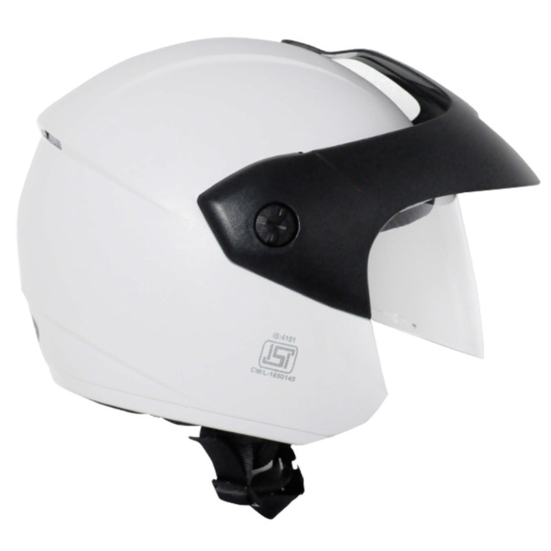 Vega Ridge With Peak White Helmet - bikerstore.in