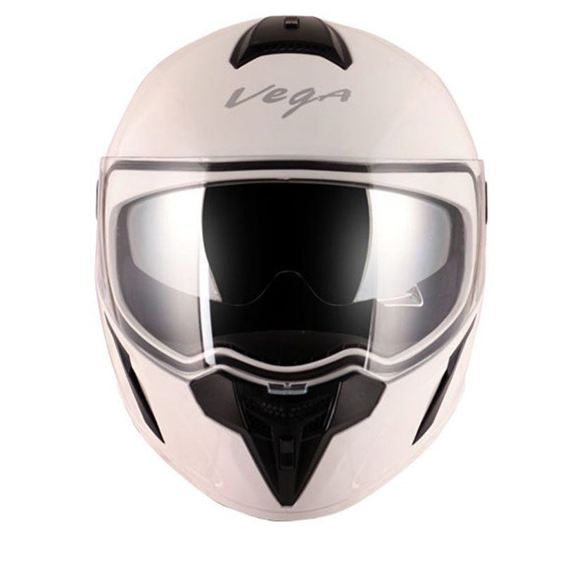 Vega Ryker D/V White Helmet - bikerstore.in