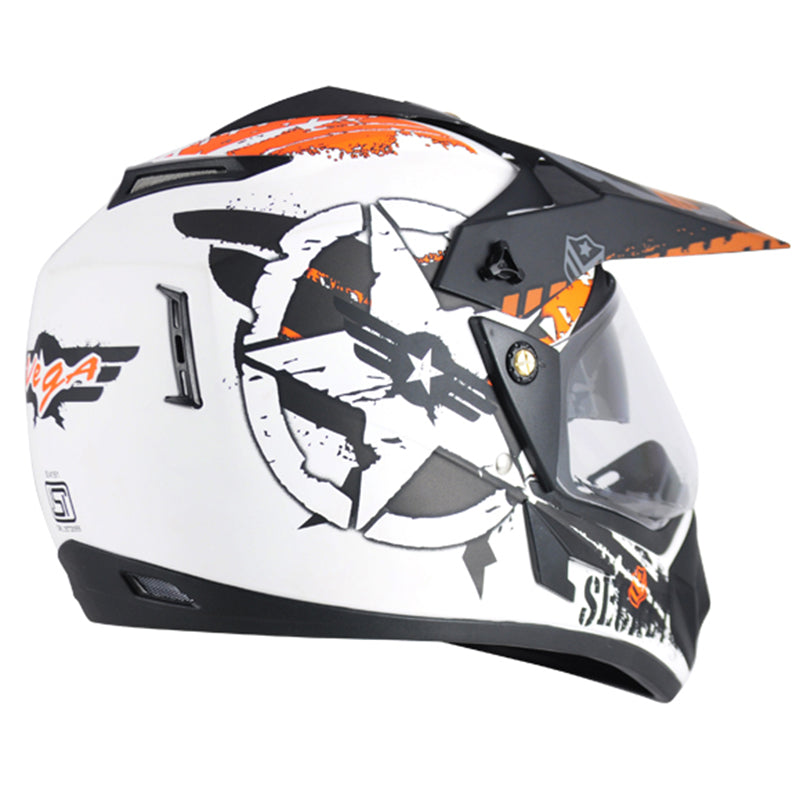 All white 2024 dirt bike helmet