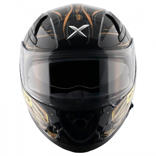 Gold best sale motorbike helmet