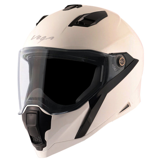 Vega Storm White Helmet - bikerstore.in