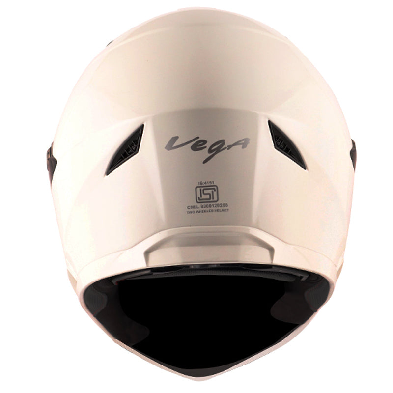 Vega Storm White Helmet - bikerstore.in