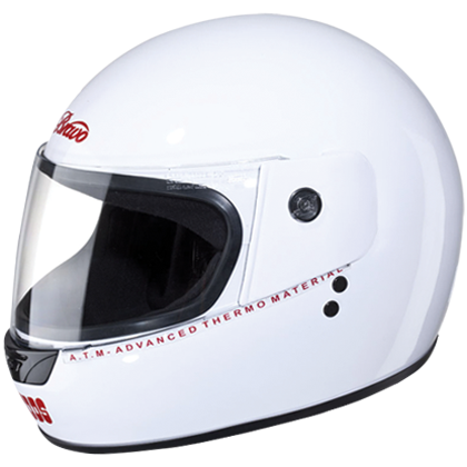 Studds Bravo White Helmet - bikerstore.in