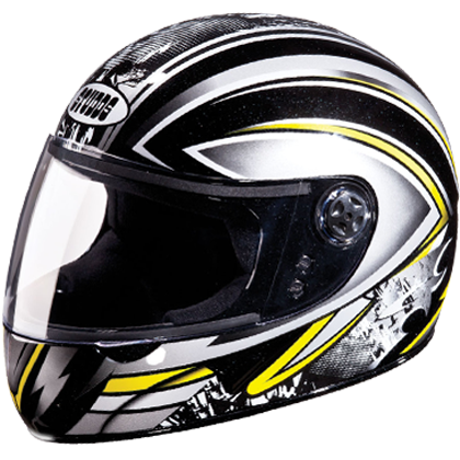 Studds Chrome D1 Decor Black N4 Helmet - bikerstore.in