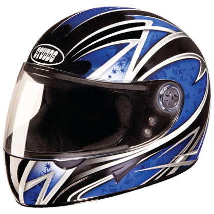 Studds Chrome D2 Decor Black N1 Helmet - bikerstore.in