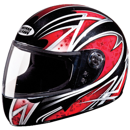 Studds Chrome D2 Decor Black N2 Helmet - bikerstore.in
