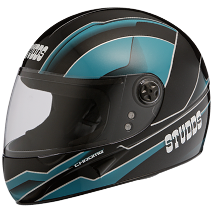 Studds Chrome D4 Decor Black N1 Helmet - bikerstore.in