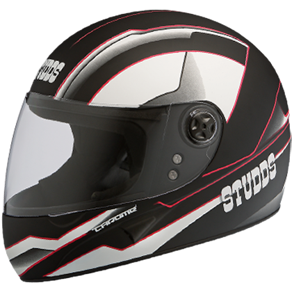 Studds Chrome D4 Decor Black N8 Helmet - bikerstore.in