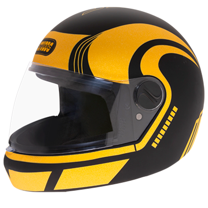 Studds Jade D3 Decor Matt Black N12 Helmet - bikerstore.in