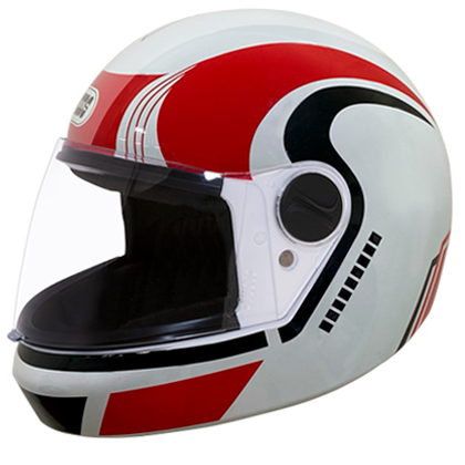 Studds Jade D3 Decor White N1 Helmet - bikerstore.in