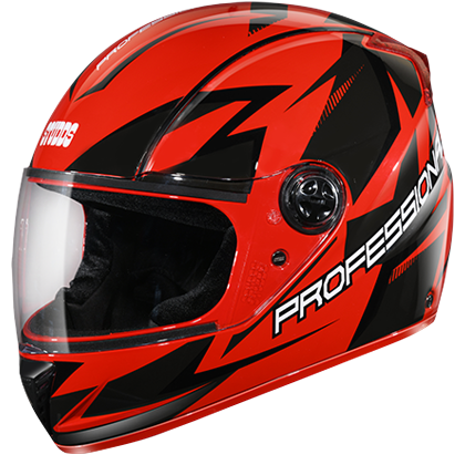 Studds Professional D1 Decor Red N9 Helmet - bikerstore.in