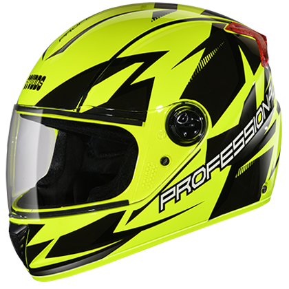 Studds Professional D1 Decor Yellow N9 Helmet - bikerstore.in