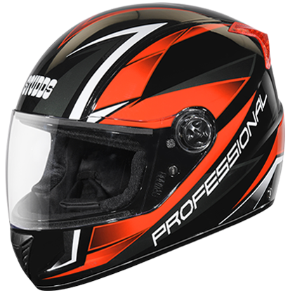 Studds Professional D2 Decor Black N2 Helmet - bikerstore.in