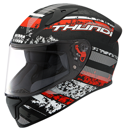 Studds Thunder D1 Decor MATT Black N2 - bikerstore.in