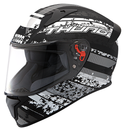 Studds Thunder D1 Decor MATT Black N4 - bikerstore.in