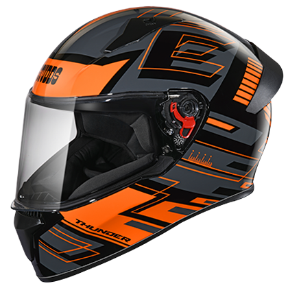 Studds Thunder D3 Decor With Spoiler Black N10 - bikerstore.in