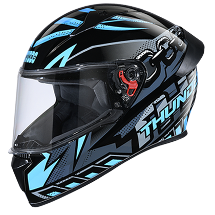 Studds Thunder D5 Decor With Spoiler Black N1 - bikerstore.in