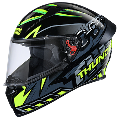 Studds Thunder D5 Decor With Spoiler Black N5 - bikerstore.in