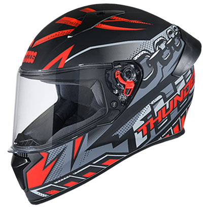 Studds Thunder D5 Decor With Spoiler Matt Black N2 - bikerstore.in