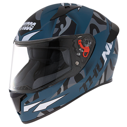 Studds Thunder D7 Decor With Spoiler Matt Turquoise N4 - bikerstore.in