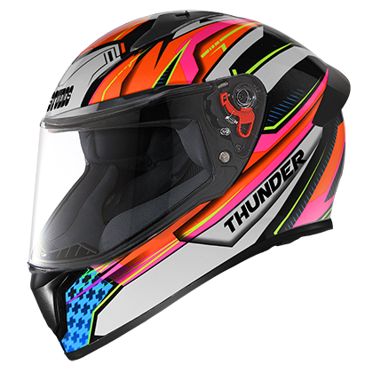 Studds Thunder D8 Decor With Spoiler Black N10 - bikerstore.in
