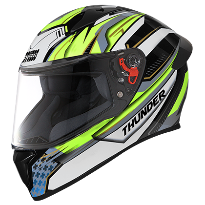 Studds Thunder D8 Decor With Spoiler Black N5 - bikerstore.in