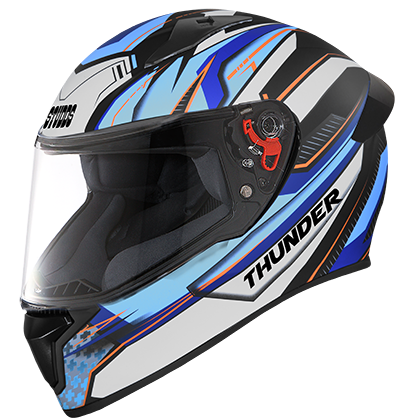Studds Thunder D8 Decor With Spoiler Matt Black N1 - bikerstore.in