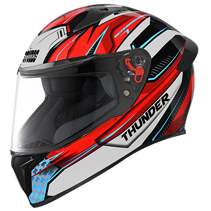Studds Thunder D8 Decor With Spoiler Matt Black N2 - bikerstore.in