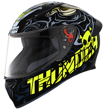 Studds Thunder D9 Decor With Spoiler Black N5 - bikerstore.in