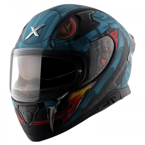 Axor APEX VENOMOUS D/V DULL BLACK M.BLUE Helmet