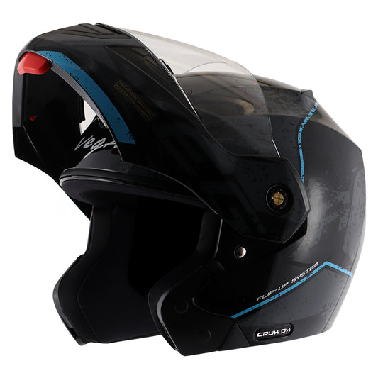 Vega Crux Dx Victor Black Grey Helmet - bikerstore.in