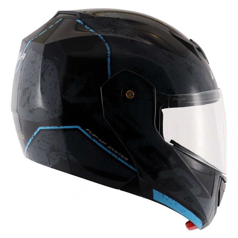 Vega Crux Dx Victor Black Grey Helmet - bikerstore.in