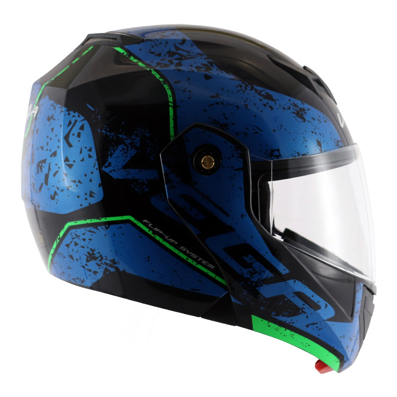 Vega Crux Dx Victor Black Blue Helmet - bikerstore.in