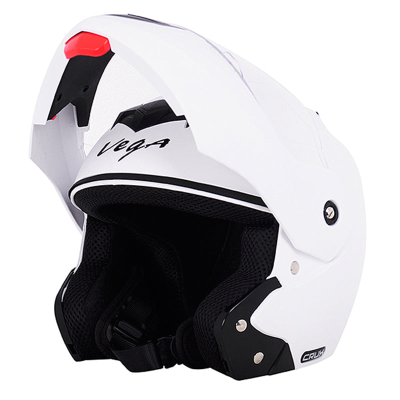 Vega Crux White Helmet - bikerstore.in