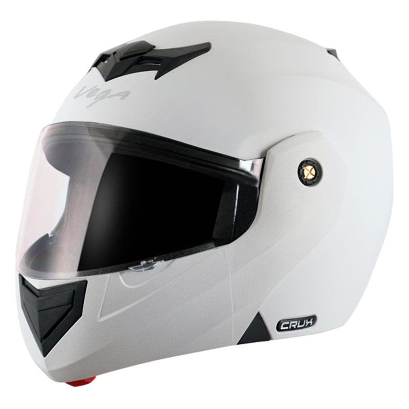 Vega Crux White Helmet - bikerstore.in