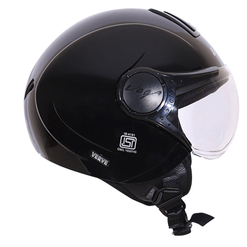 Vega Verve Black Helmet - bikerstore.in