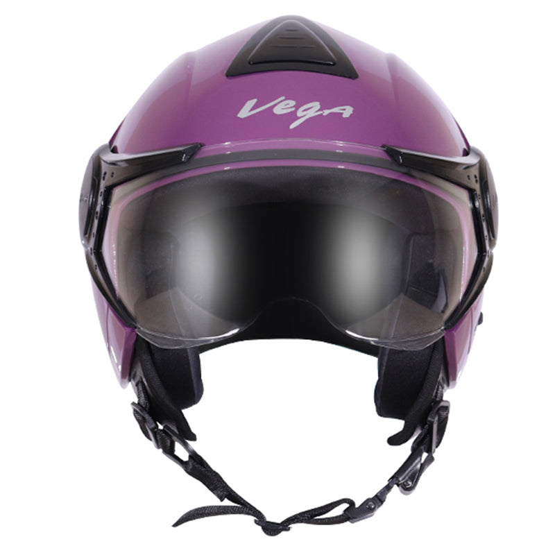 Black and discount purple bike helmet