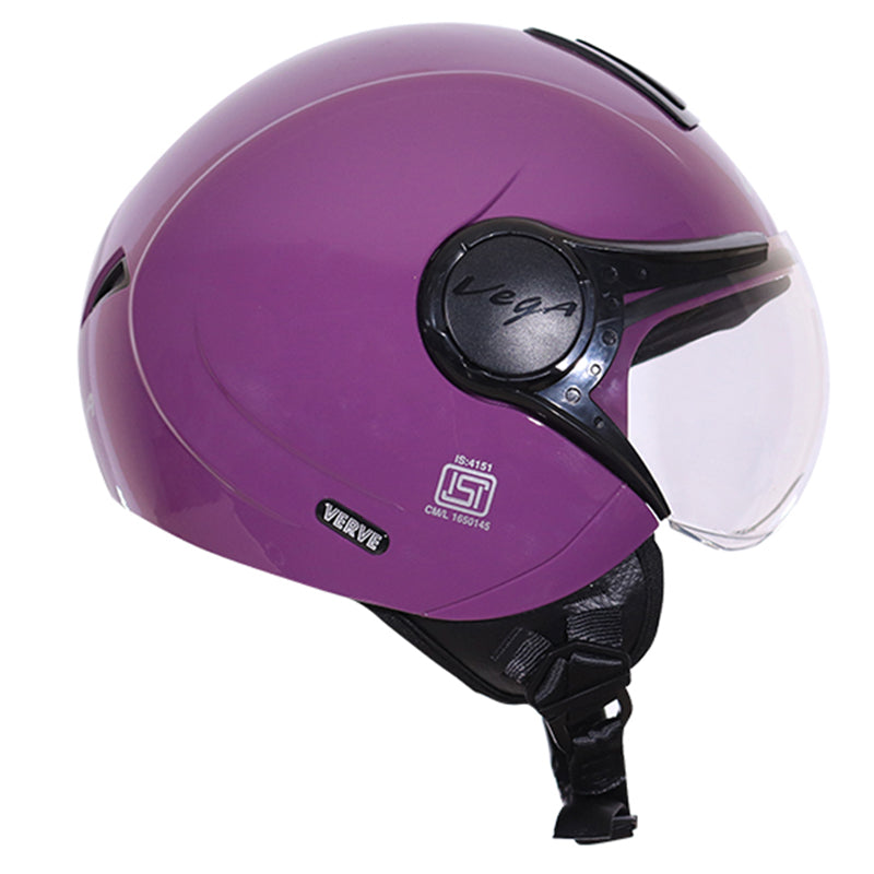 Vega Verve Purple Helmet - bikerstore.in