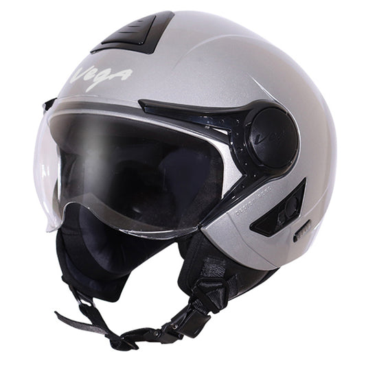 Vega Verve Silver Helmet - bikerstore.in