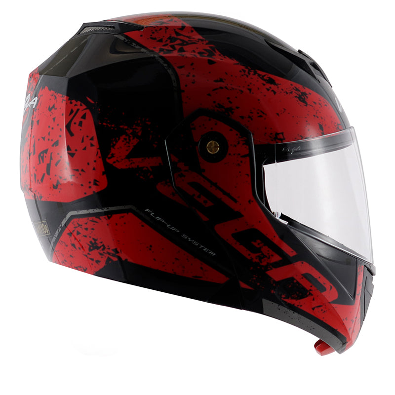 Vega Crux Dx Victor Black Red Helmet - bikerstore.in