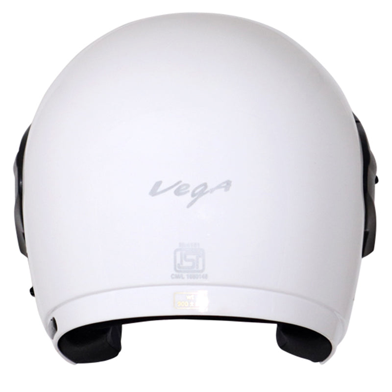 Vega Cruiser W/P White Helmet - bikerstore.in