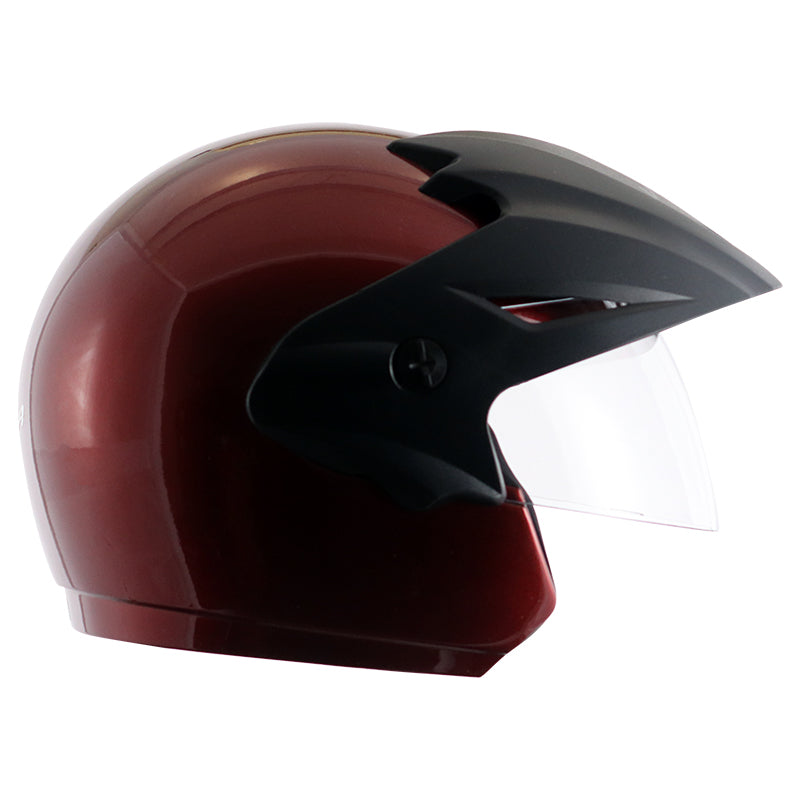 Vega Cruiser W/P Burgundy Helmet - bikerstore.in