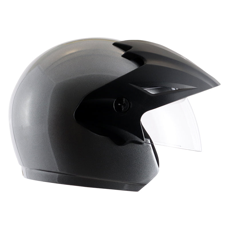 Vega Cruiser W/P Silver Helmet - bikerstore.in