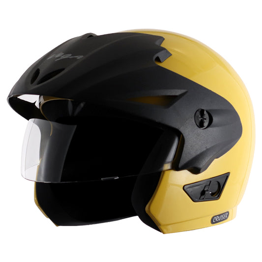 Vega Cruiser W/P Yellow Helmet - bikerstore.in