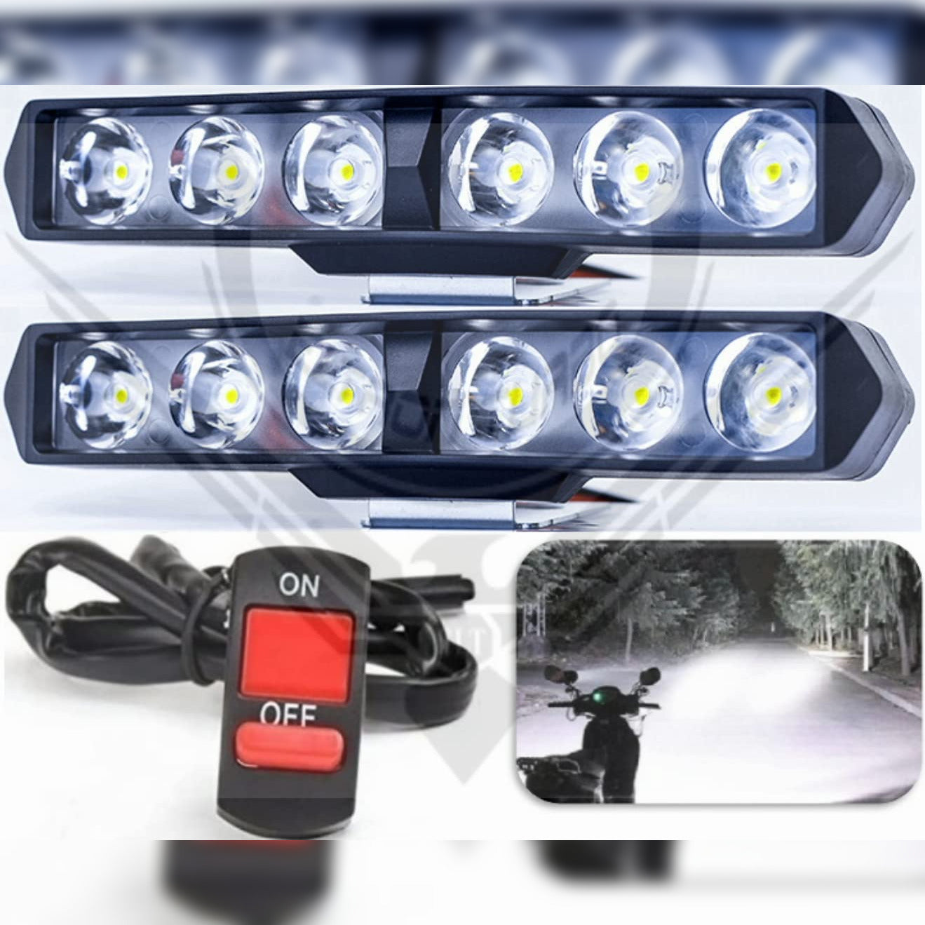 Buy 6 LED Bar Foglight Single Row High Bright Original For Car