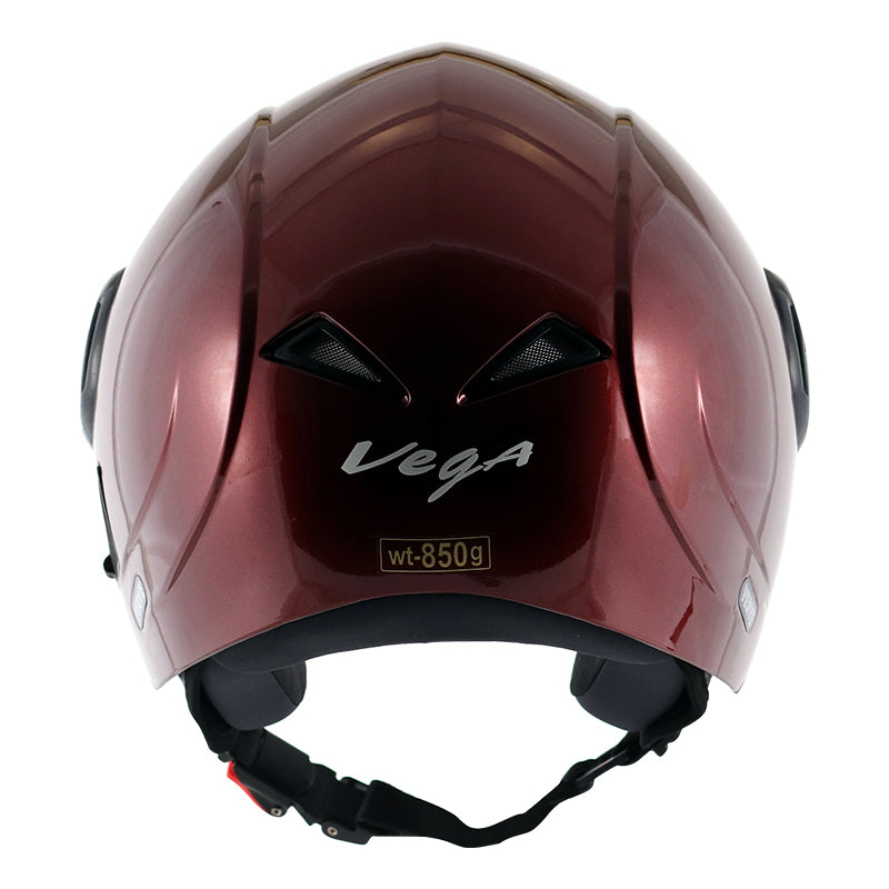 Vega Verve Burgundy Helmet - bikerstore.in