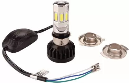 RTD ORIGINAL LED H4 DC Power Headlight Bulb Headlight for Bikes, White LED Headlight with Cooling Fan Head lamp Conversion Kit | Type H4 - bikerstore.in